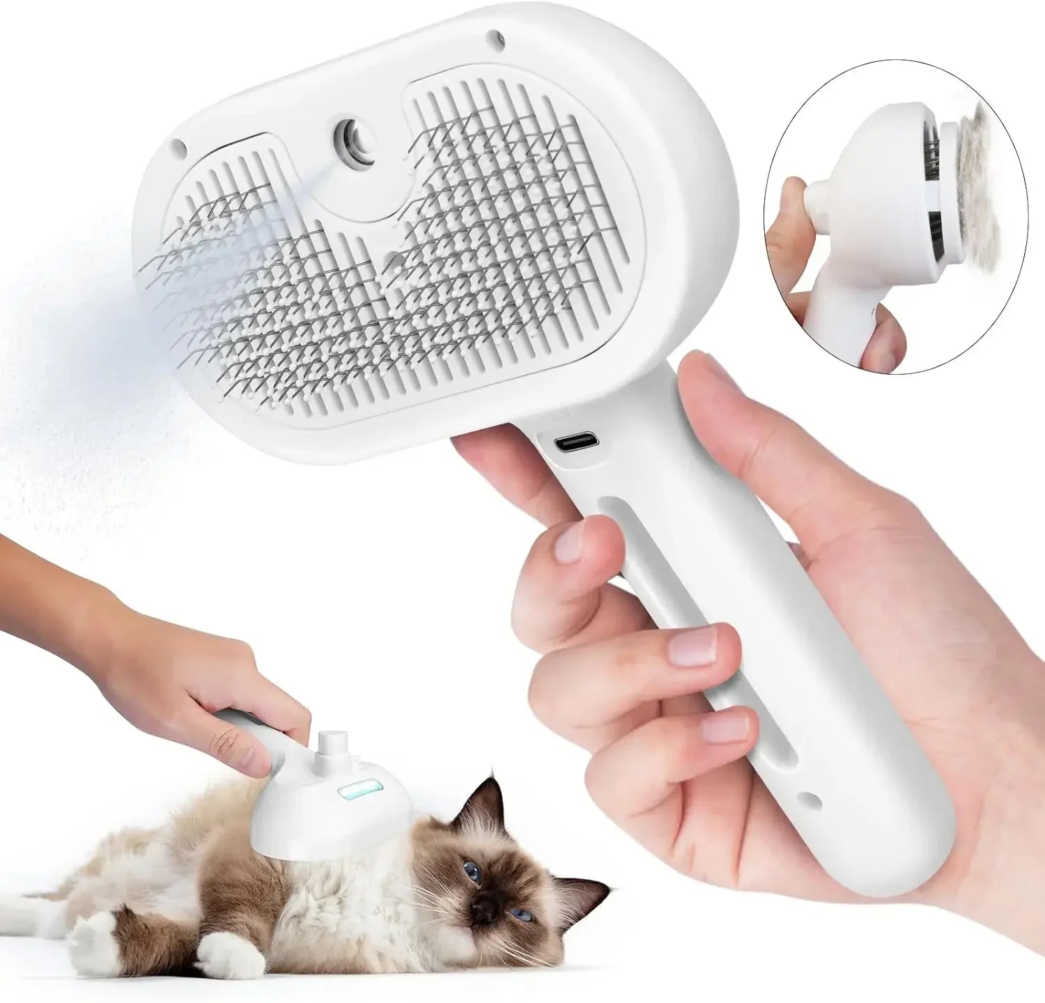 3-in-1 Pet Grooming Mist Brush